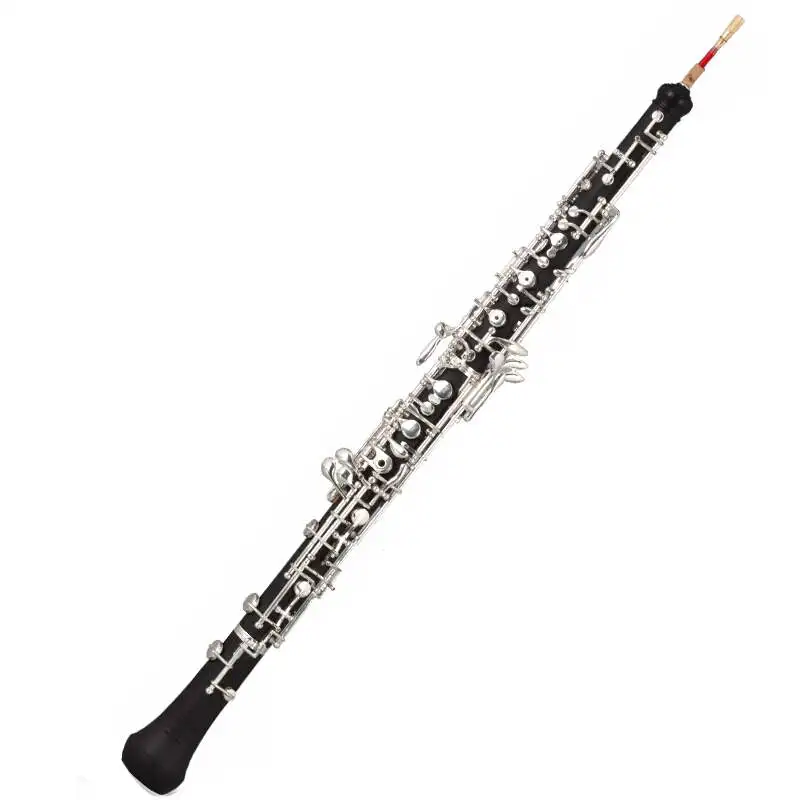 

Il belin Professional C Key Oboe Semi-automatic Style Cupronickel Woodwind Instrument with Oboe Reed Gloves Leather Case