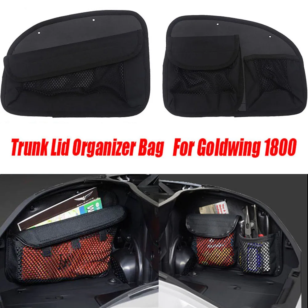 

Black For HONDA Gold Wing GoldWing GL1800 GL 1800 2018 2019 2020 Motorcycle Trunk Lid Organizer Bag Tool Bags Case