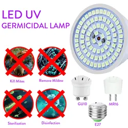 Uv led e27 mr16 mr16 gu10 uv keimt ö tende lampe innen haushalt uv keimt ö tende lampe 110v 220v 72 geruch beseitigen saubere luft