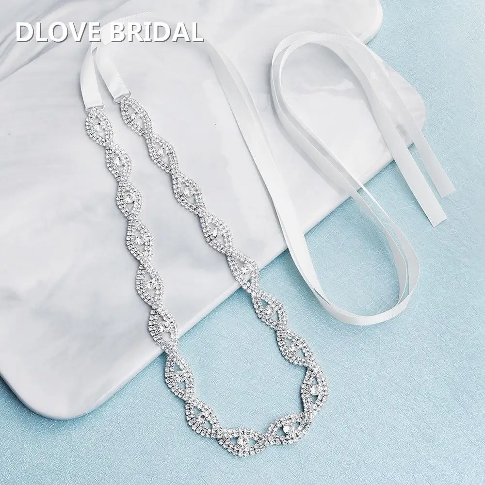 New Design Elegant Silver Wedding Belt Women Sash for Dress Bridal  Jewelry Accessories