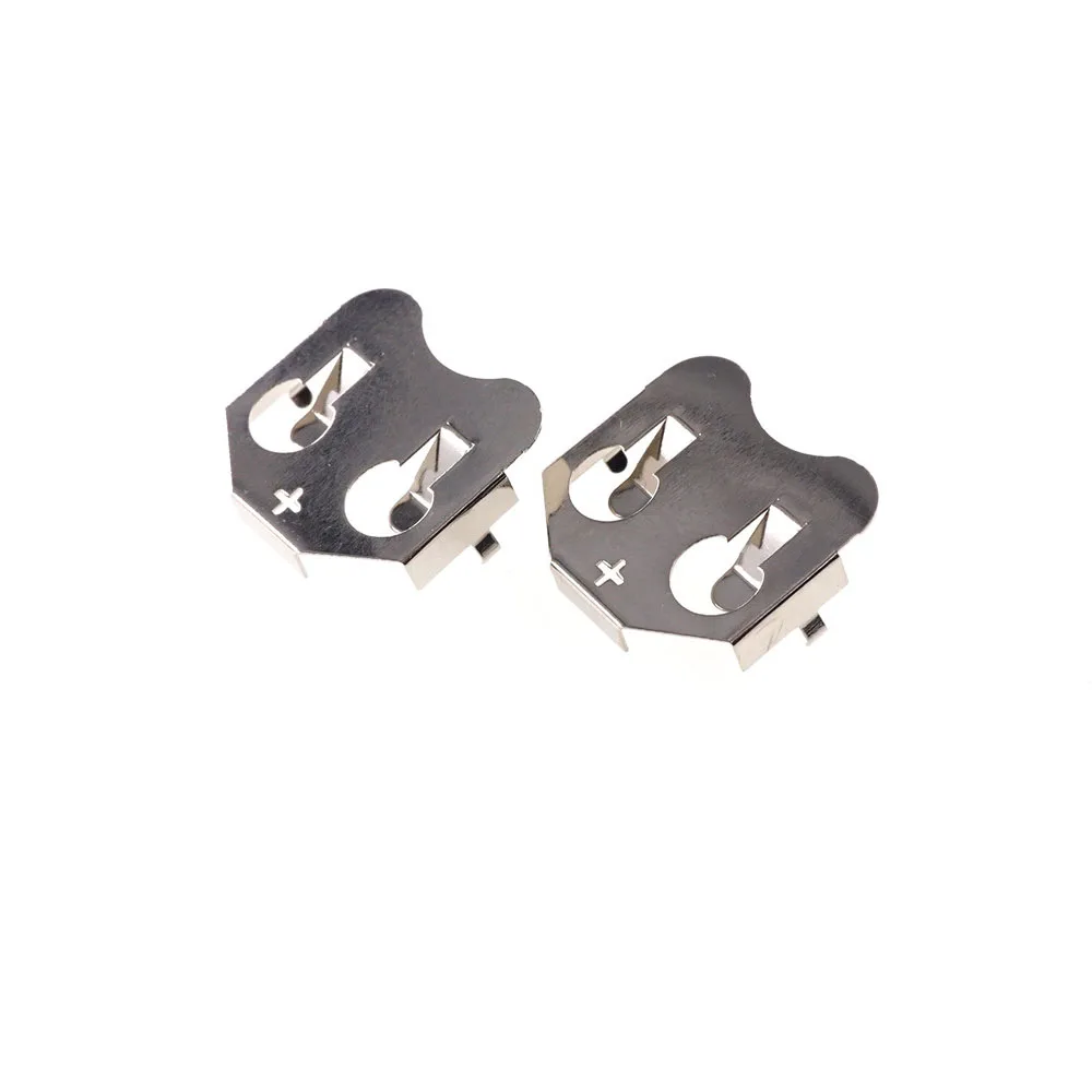 50 Pcs 20.0MM CR2032 2032 Battery Button Cell Holder Coin Retainer Power Supply Connector Clip Through Hole PCB Solder