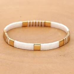 Go2boho Miyuki Bracelets For Women Tila Beads Bracelet Jewelry White Gold Color Beaded Pulseira Mujer 2022 Accesorios for Femme
