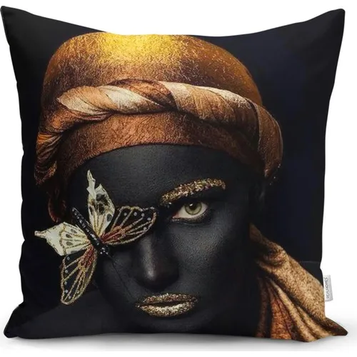 RealHomes Gold Siyahi Women Special Design decorative Cushion Pillow decorate Case