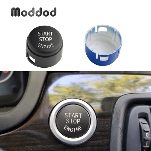 Imagen 1 del producto Cubierta del interruptor de arranque y parada del motor para BMW F30 F10 F34 F15 F25 F48 X1 X3 X4 X5 X6 1 2 3 4 5 Series sin tapa de reemplazo de botón de apagado