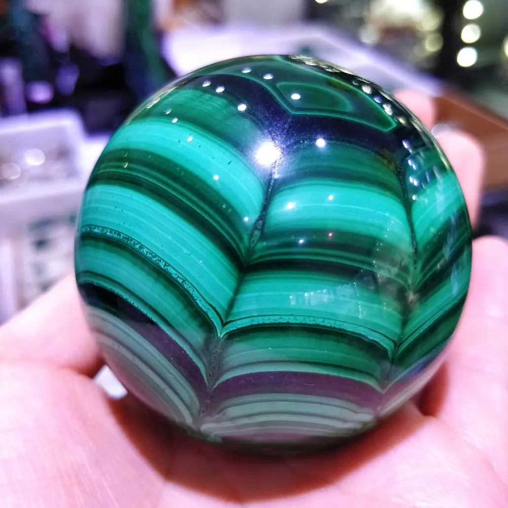 High Level Real Gem Malachite Crystal Quartz Natural Sphere Wife Gift Chakras Decor Love Symbols Ball Indie Jewelry Collectibles