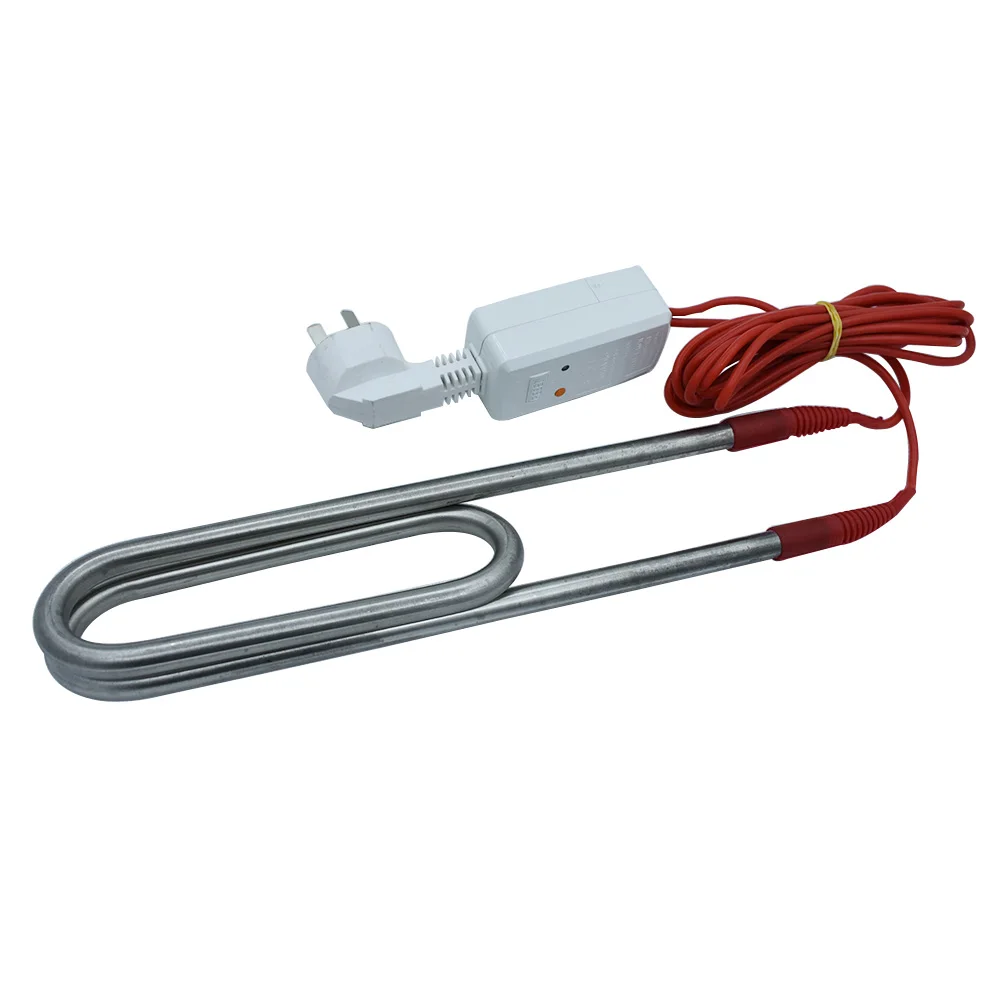 Aquecedor de Piscina de Tubo de Aquecimento a Água Plugue à Prova de Vazamento Imersão de Alta Potência Duplo u 2.5kw 3kw Aço Inoxidável