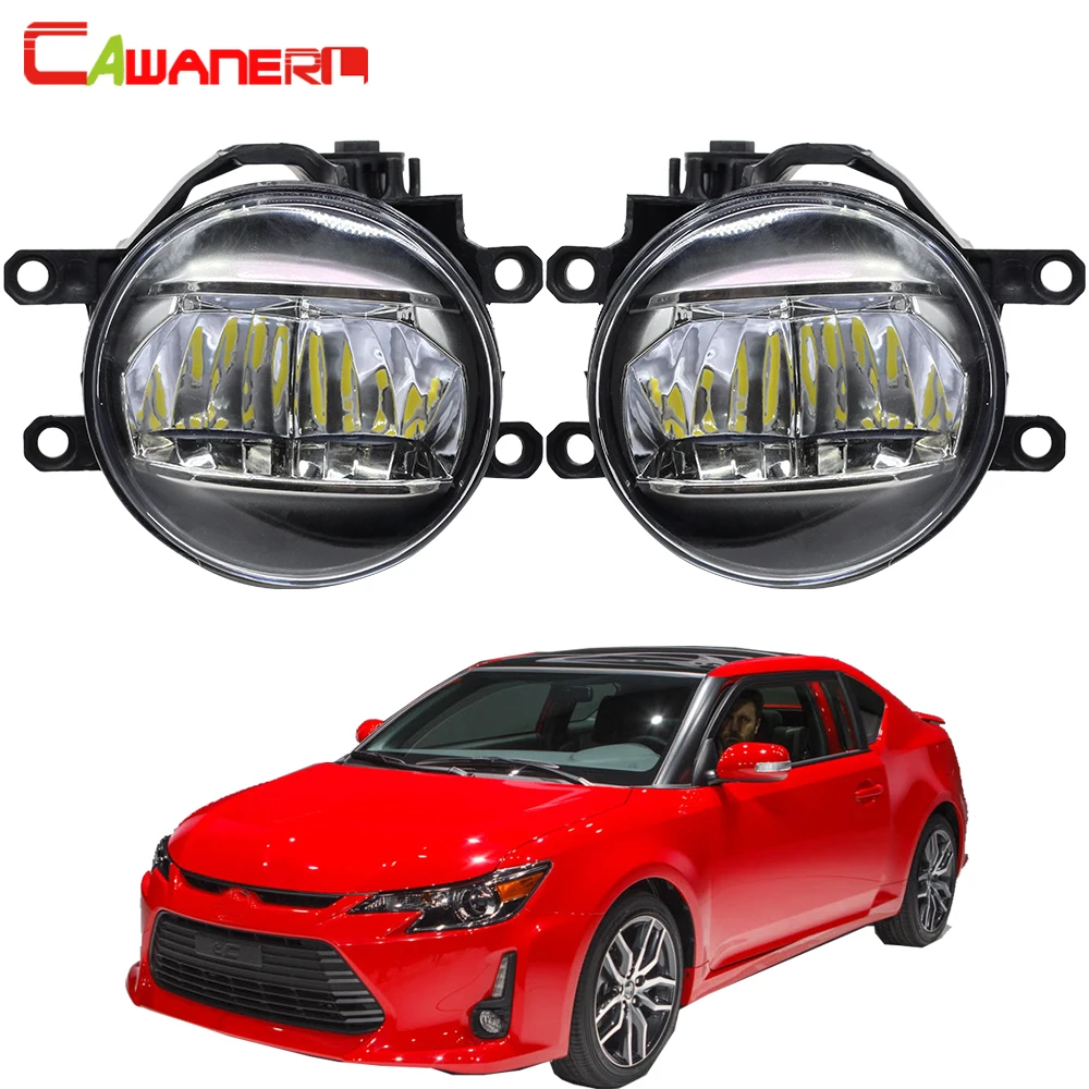 

Cawanerl Car 4000LM Fog Light 3030 LED Beads DRL Daytime Running Light White H11 12V Accessories For Scion tC 2011 2012 2013