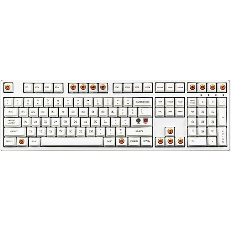 Teclado mecánico de 104 teclas, sublimación de tinte, Material PBT, tema Matcha/UI, gran oferta