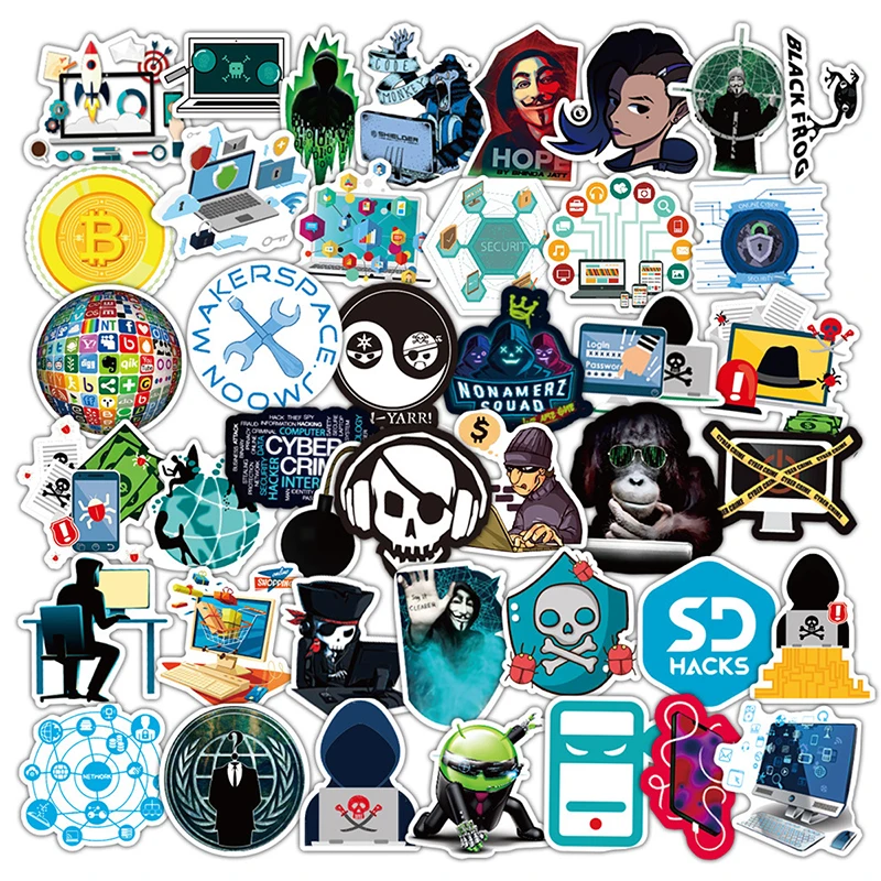 10/30/50PCS Hacker Graffiti Aufkleber Geek Java Programmierung DIY Spielzeug Gepäck Laptop Motorrad Skateboard Fahrrad Aufkleber aufkleber F5 – Detail 1