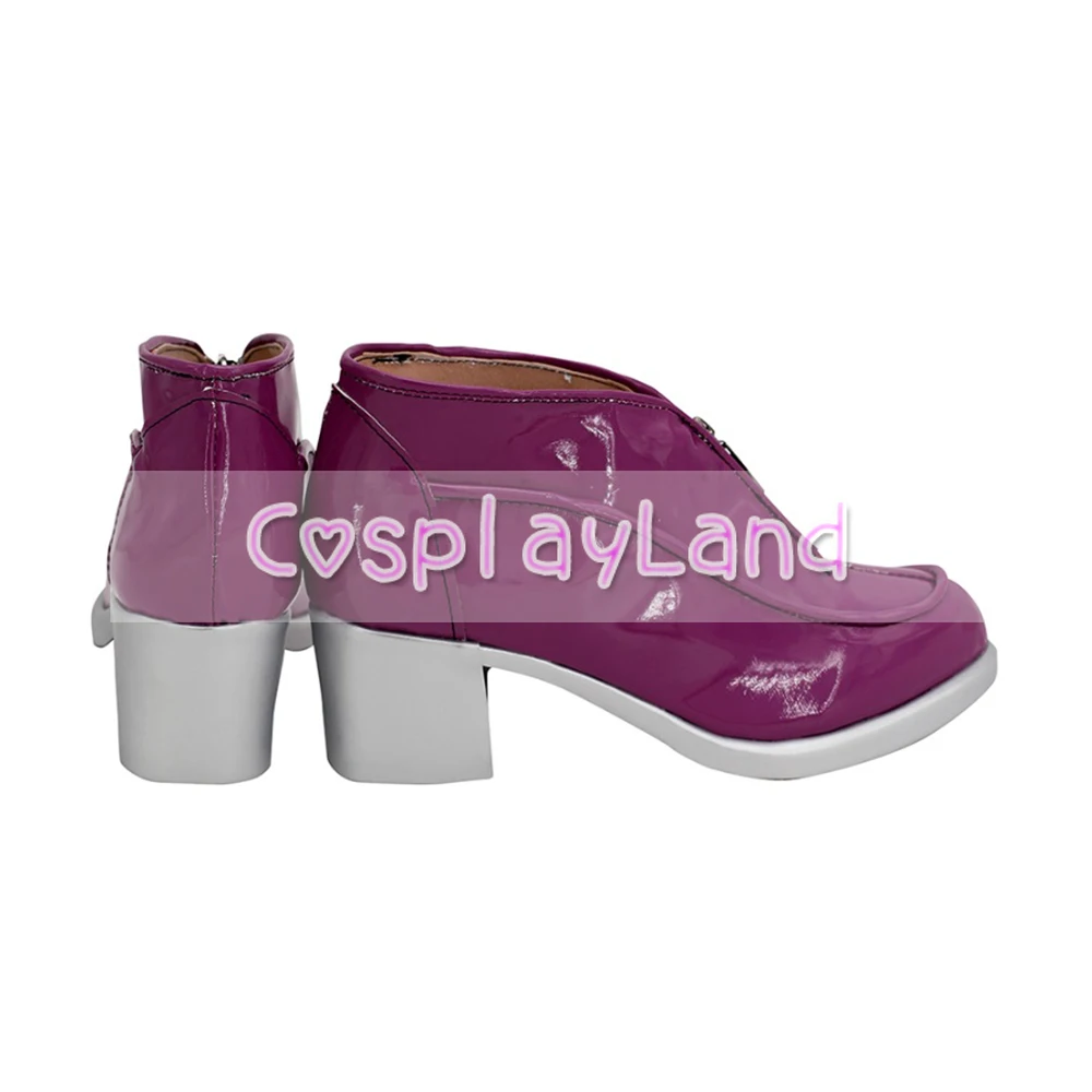 Jojos Bizarre Adventure Giorno Giovan Cosplay Stiefel Schuhe Lila Männer Schuhe Kostüm Kunden Zubehör Halloween Party Schuhe