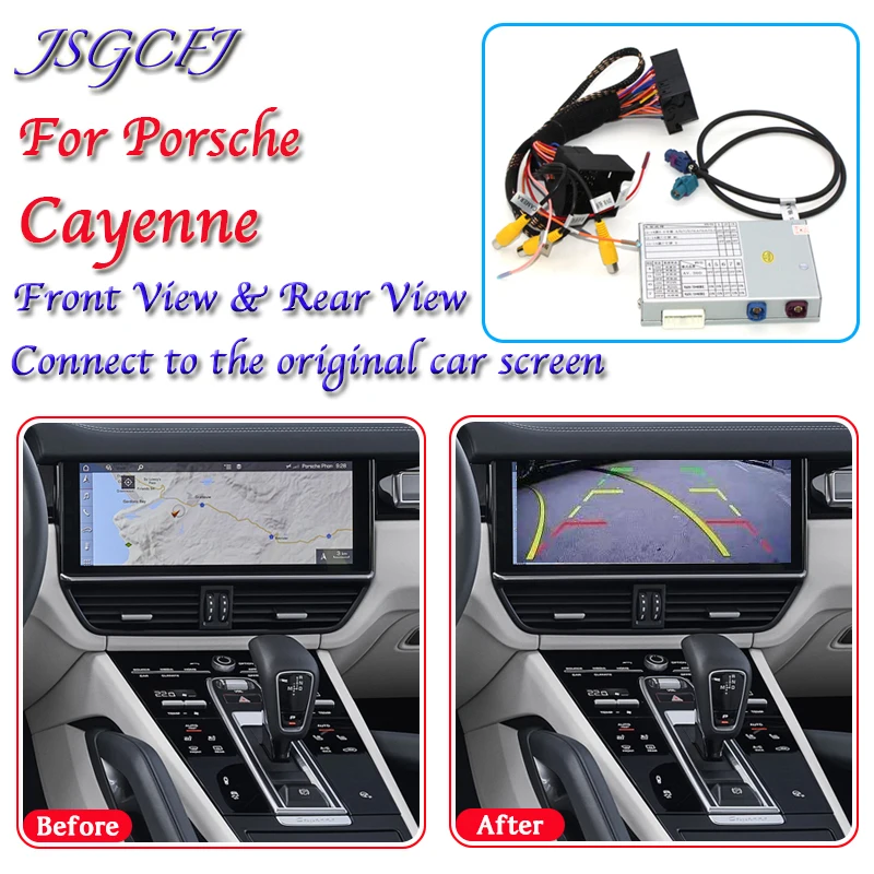 Rear Parking Camera For Porsche Cayenne 2003~2021 Adapter Connect Original Upgrade System Interface Screen Reverse CAM Decoder