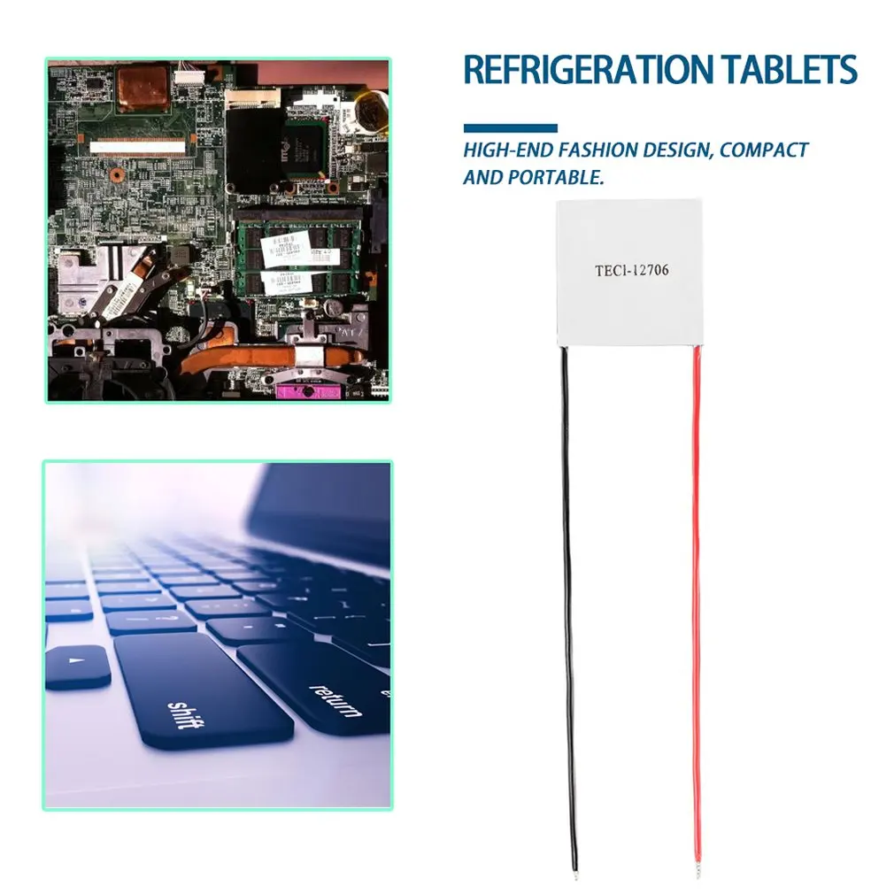 1 Buah Modul Pelat Peltier Pendingin Termoelektrik Heatsink TEC1-12706 12V 60W