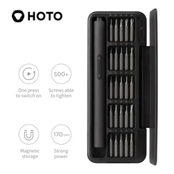 HOTO – Kit de tournevis de précision 25 en 1, Kit de tournevis électriques rechargeables, embouts magnétiques, jeu de tournevis électriques pour outil de réparation de bricolage