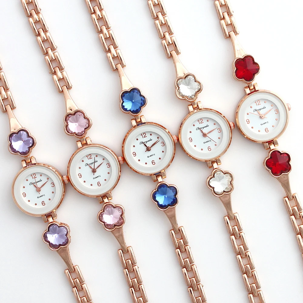 10PCS Wholesale Lot of Colorful Rose Gold Lady Women Watches Quartz Movement Wristwatch Dress Watch Gift JB5T bracelet watches