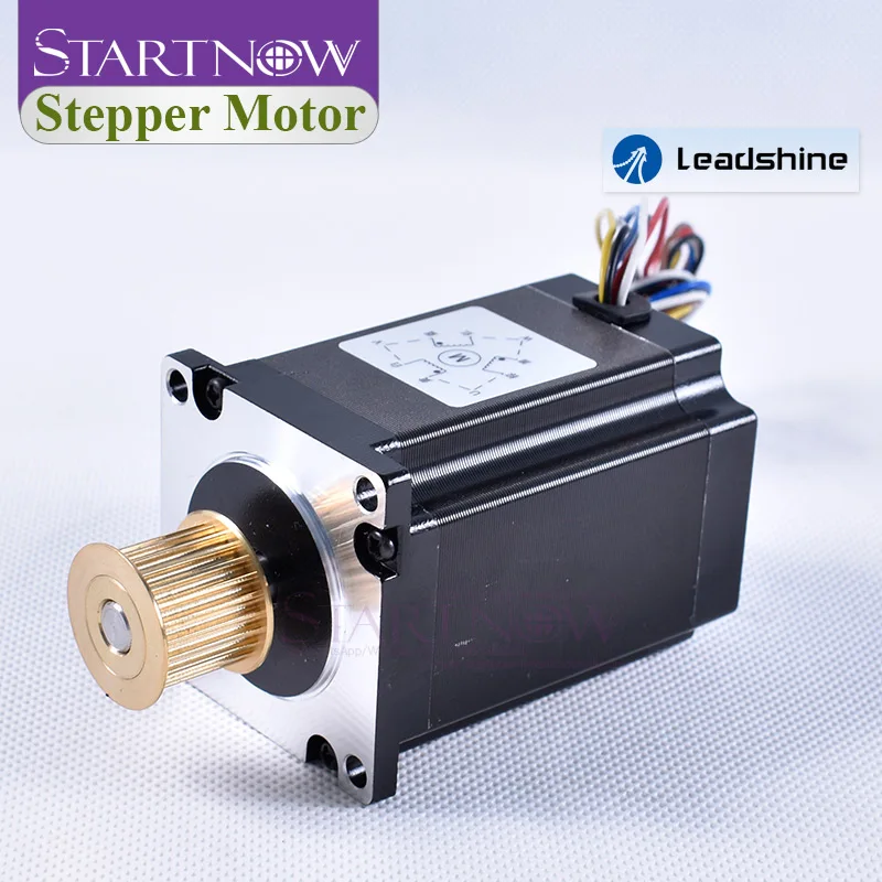 Leadshine Stepper Motor 573S15-L 5.8A 3 Phase With Synchronous Pulley 6 Wires Axis Diameter 8mm NEMA23 Stepping Motor