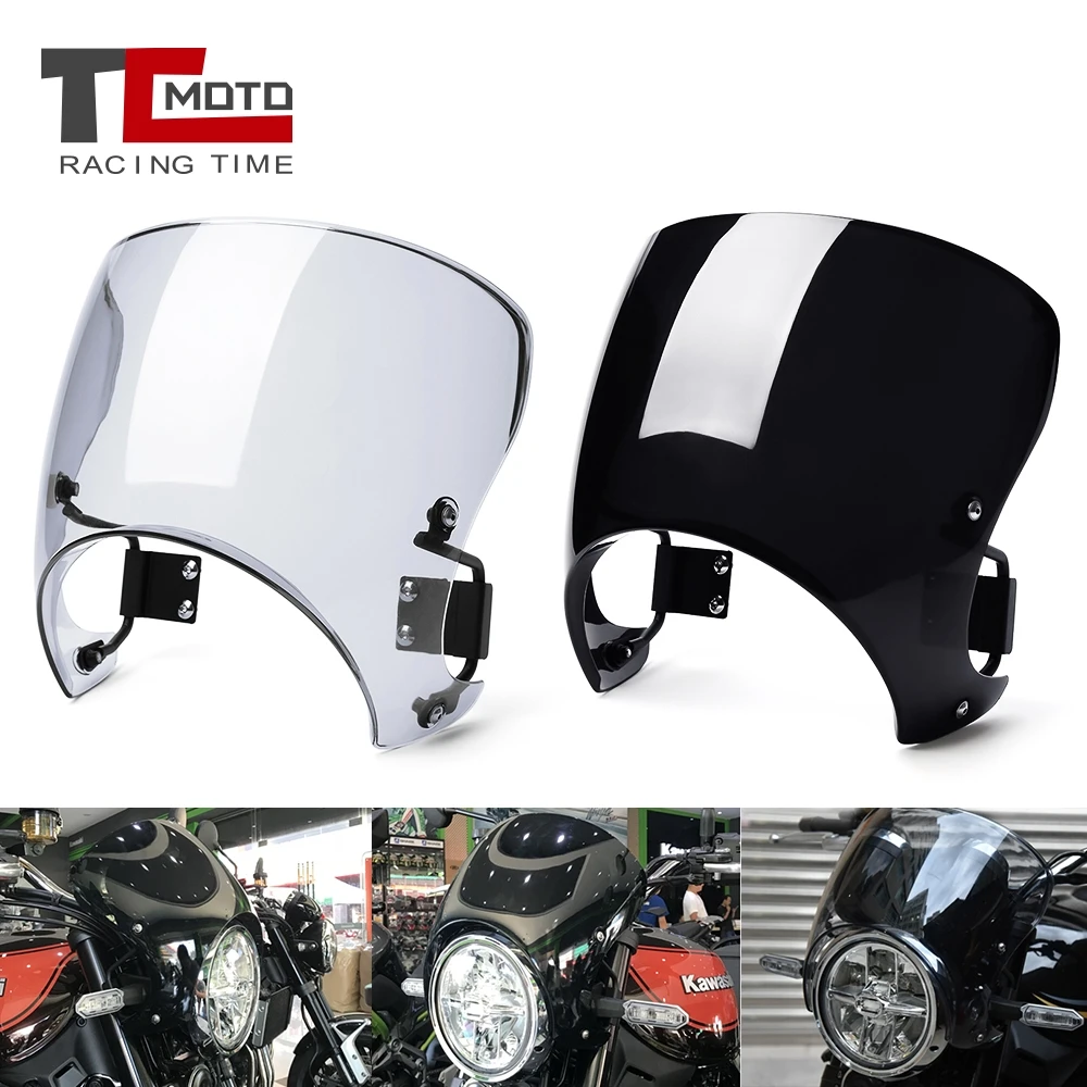 Motorcycle Front Windscreen For Kawasaki Z900RS Z900 RS Z 900 RS 2018-2024 2022 2023 Windshield Shield Screen Protection Z900RS