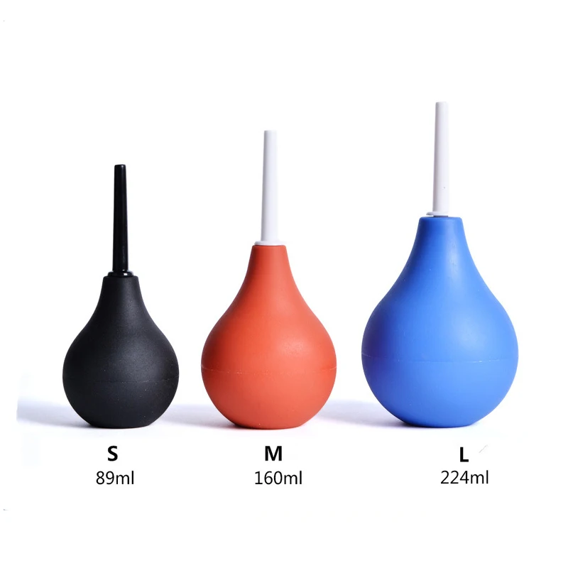 Sex Toys Enema Bulb Syringe Medical Rubber Enema Irrigator Female Vagina Anal Douche Cleaner Male And Gay Enema Anal Cleaning