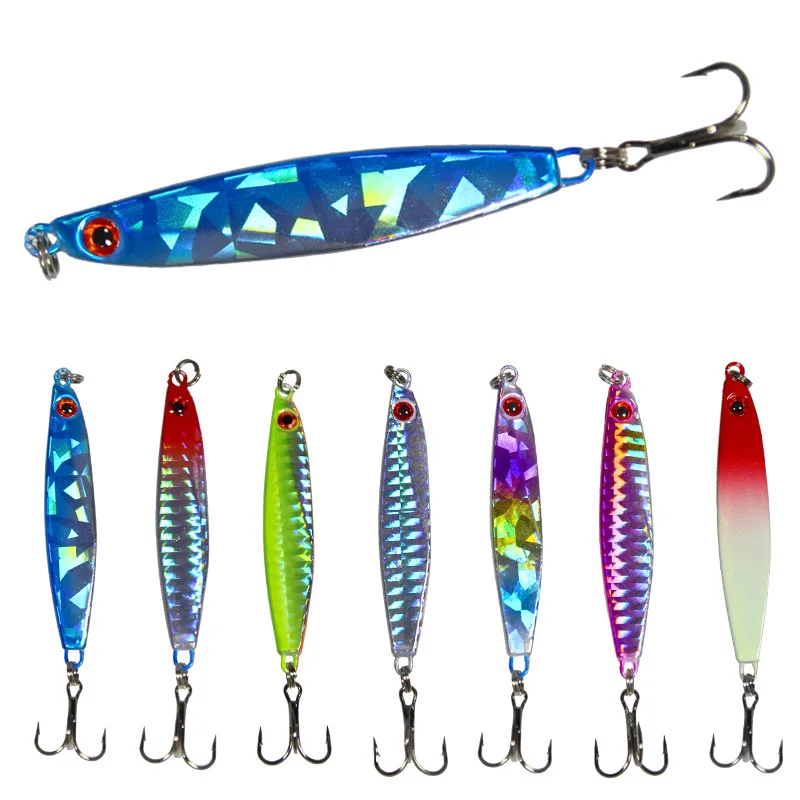 POETRYYI Fishing Bait Lure Various Colors Fish Swing Crank Bait 21g / 6.5cm Laser Light Sequins Fake Bait Deep Water Shore Bait