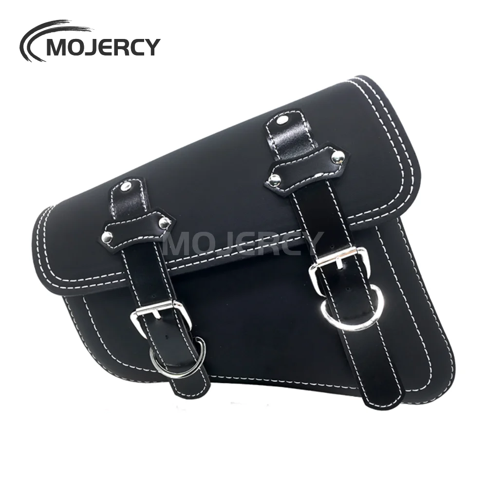 Motorcycle Bags PU Leather Waterproof Fashion Side Bags Saddle bag For Harley Custom Cruiser Chopper