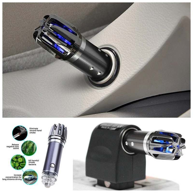 Car Oxygen Purifier Negative Ionic Purifier Ozone Ionizer Cleaner Health Fresh Air Oxygen Bar Formaldehyde Smoke Remover