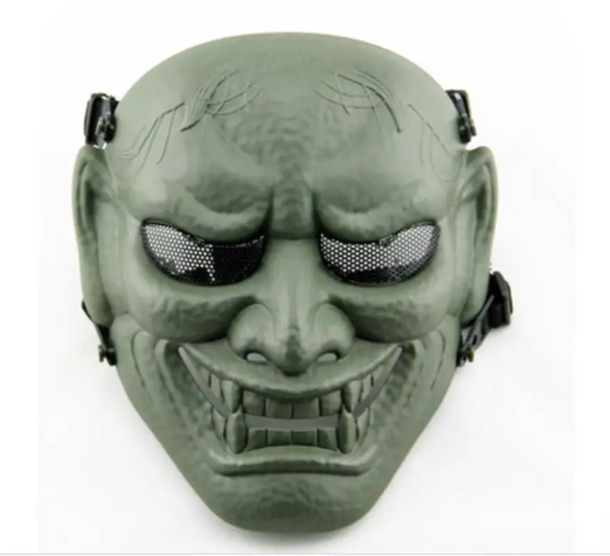 Samurai Hannya Oni Prajna Airsoft Mask Halloween Costume Cosplay Evil Demon Monster Kabuki Samurai Hannya Oni Prajna Masks