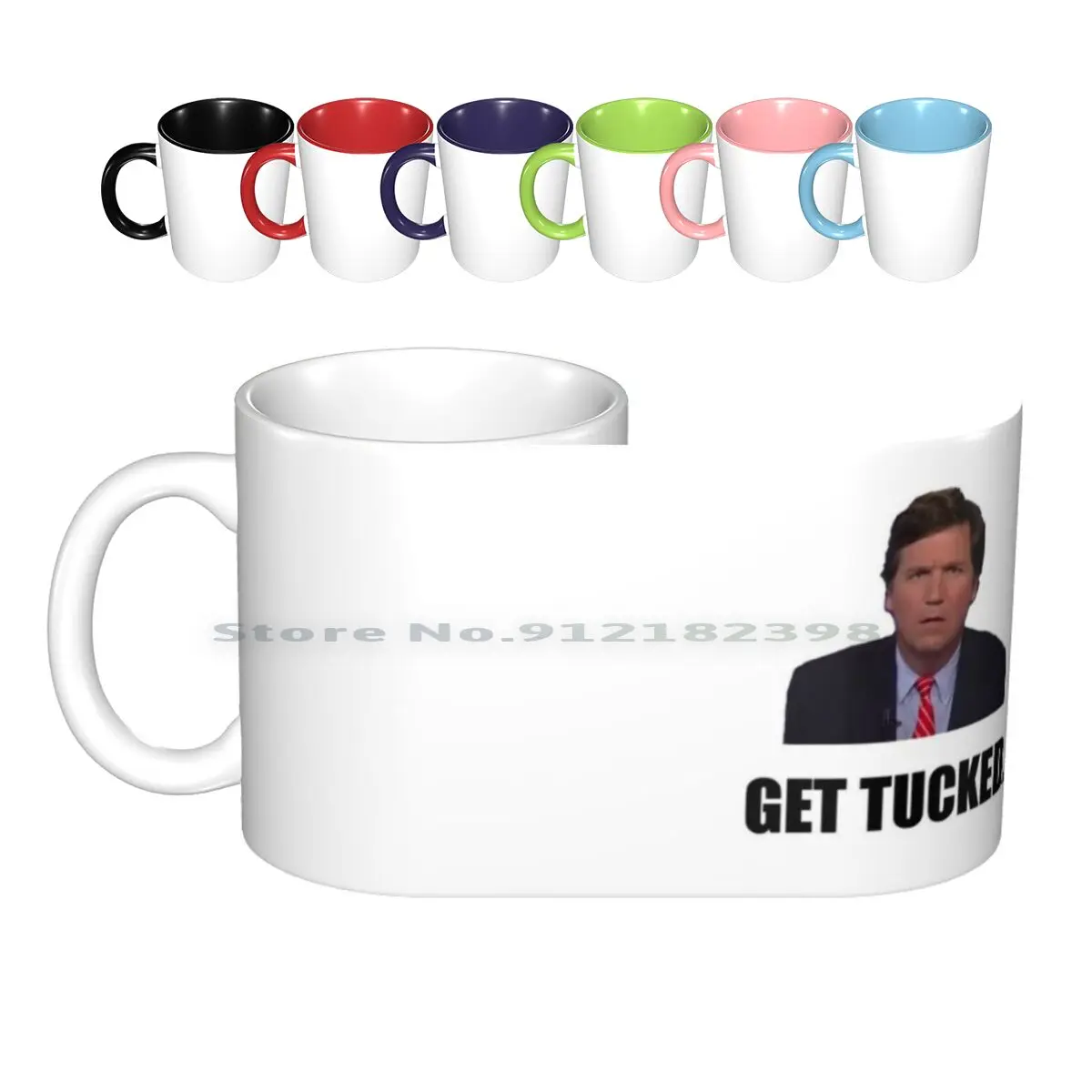 Tucker Carlson #13 Ceramic Mugs Coffee Cups Milk Tea Mug Tucker Carlson Trump Tucker Carlson Trump Train Maga Donald Trump You