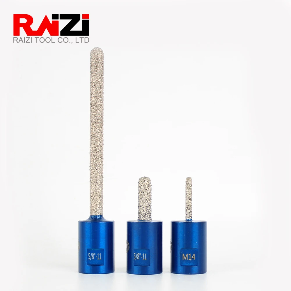 Raizi 1pc Diamond Coated Mortar Raking Bit for Mortar Removal M14/ 5 8-11 Thread Vacuum Brazed Coarse Brick Milling Bit