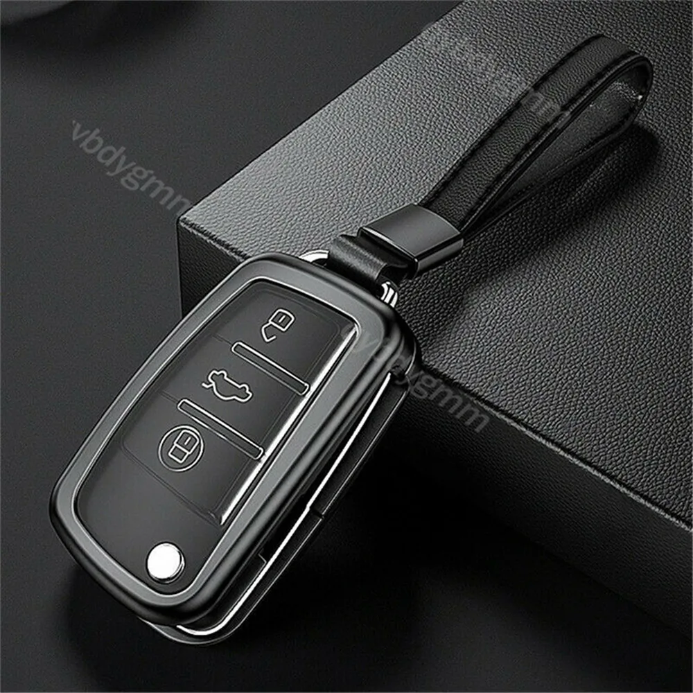 

Aluminum Alloy Car Remote Key Case Cover Protector Shell Fob Holder Bag Keychain For Audi A3 A4 A6 A7 A8 TT Q5 Q7 Accessories