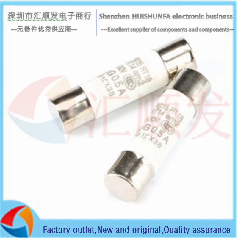 

5PCS!!! Fuse R015 10*38 ceramic fuse tube RT18 0.5 1 2A 3 4 5 6A 10A 32A