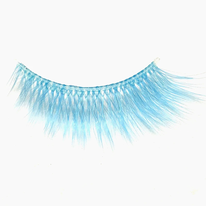 Colored Silk Mink Eyelashes Rainbow Red Blue Purple Brown Color Lashe 3D Wispy Fluffy Natural Eyelashes Wholesale Makeup Reusabl