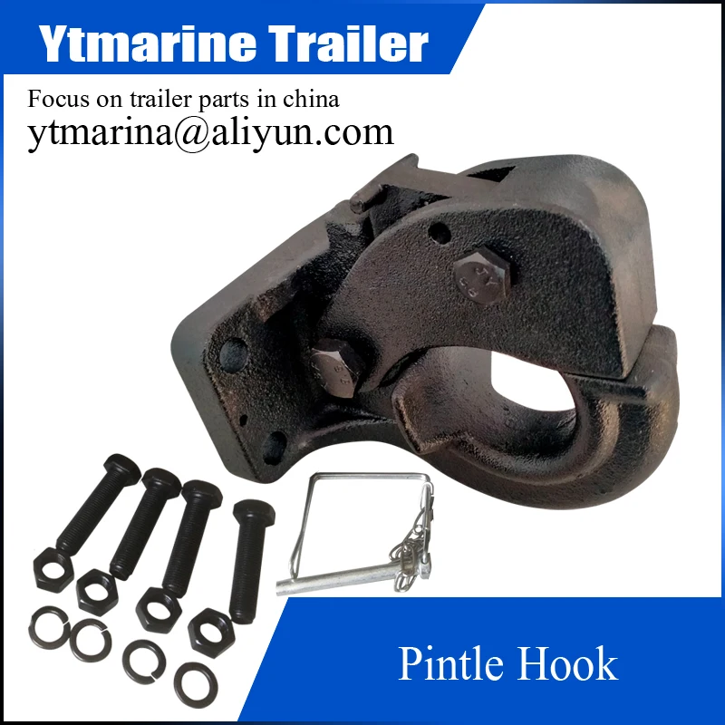 Pintle Hook,Bolt-On,Heavy Duty 5 TON 10,000 LBS， Rigid Pintle Hook Matte Black Towing Car Towbar RV Parts Camper Caravan Motorho