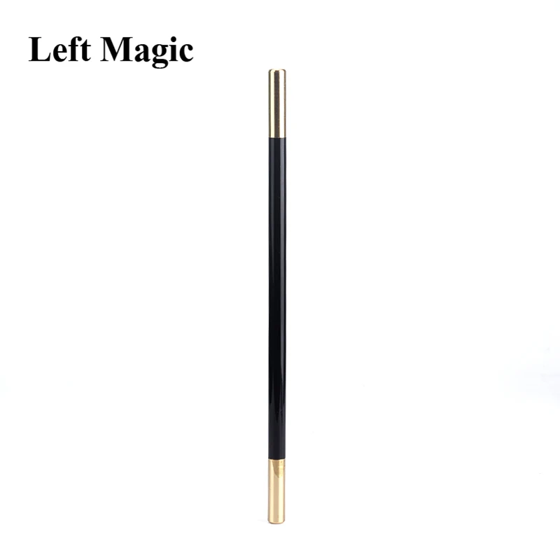 Magic Wand in Black (With Brass Tips) Magic Tricks Accessory Magician Tool Close Up Stage Street Illusions Props Gimmick Fun