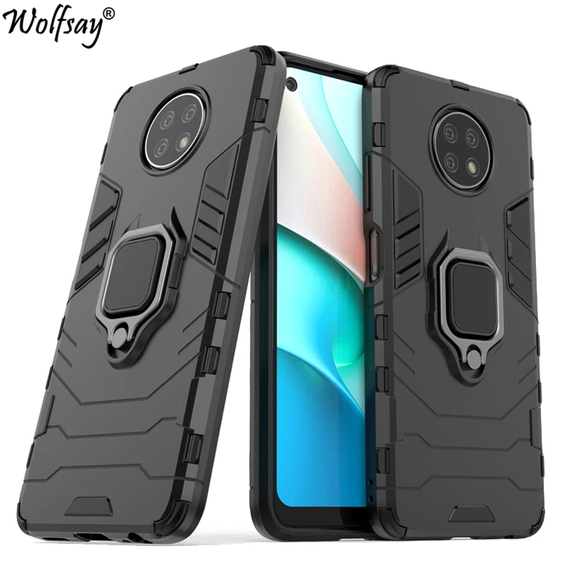 For Xiaomi Redmi Note 9T 5G Case Armor PC Magnetic Suction Stand Full Cover For Redmi Note 9T Case For Redmi Note 11 Pro Plus 5G