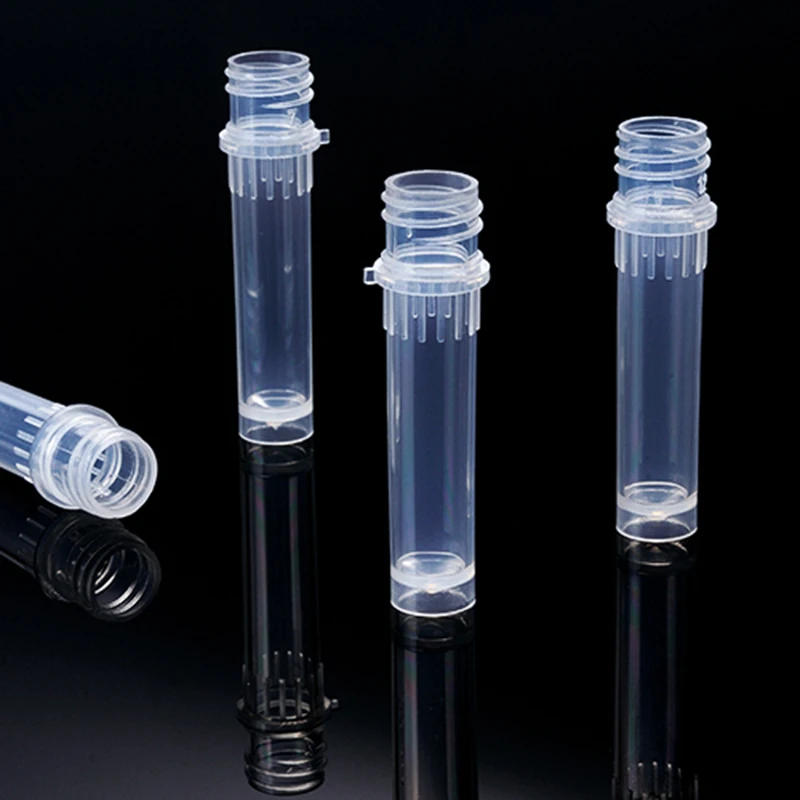 500 Pcs 0.5ml Freezing Cryo Vial Tube Cryovial Plastic Cryogenic Vial