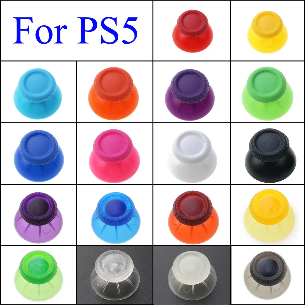 

YuXi 1PC For PS5 Analog Cover 3D Thumb Sticks Joystick Thumbstick Mushroom Cap For PS PS5 Controller Replacement