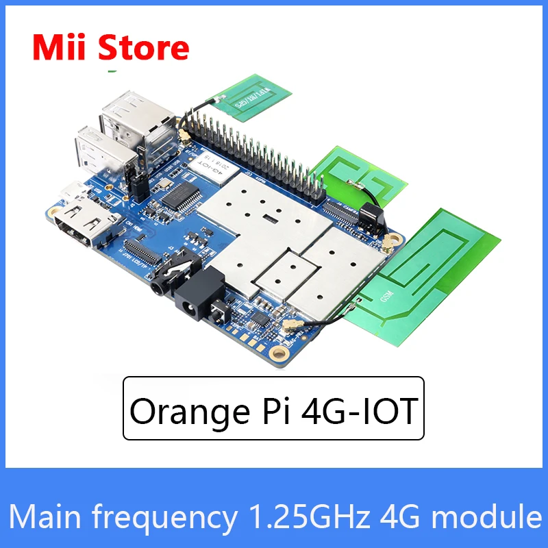 Placa de desarrollo Orange Pi 4G-IOT, 1G, Cortex-A53, 8GB, EMMC, compatible con tarjeta SIM, Bluetooth, Android 6,0, placa única