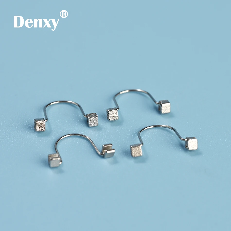 Denxy 30pcs Orthodontic Single Anterior Tooth Torque Spring Crimpable gate spring Orthodontic Spring Dental Coil Spring