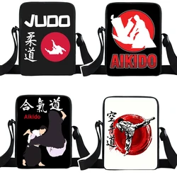 Cool Martial Art Judo / Taekwondo / Karate / Aikido Messenger Bag Small Satchel Crossbody Bags for Travel Women Handbag Gift