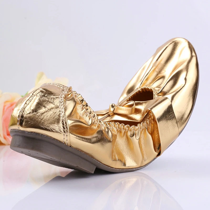 USHINE-Sapatos de dança do ventre para mulheres e meninas, couro indiano, dourado superior, macio, sapatos de dança