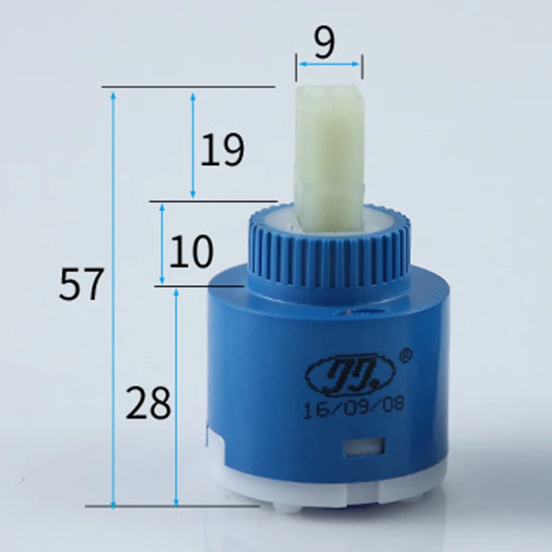 Смеситель для душа с керамическим диском, 35/40 мм