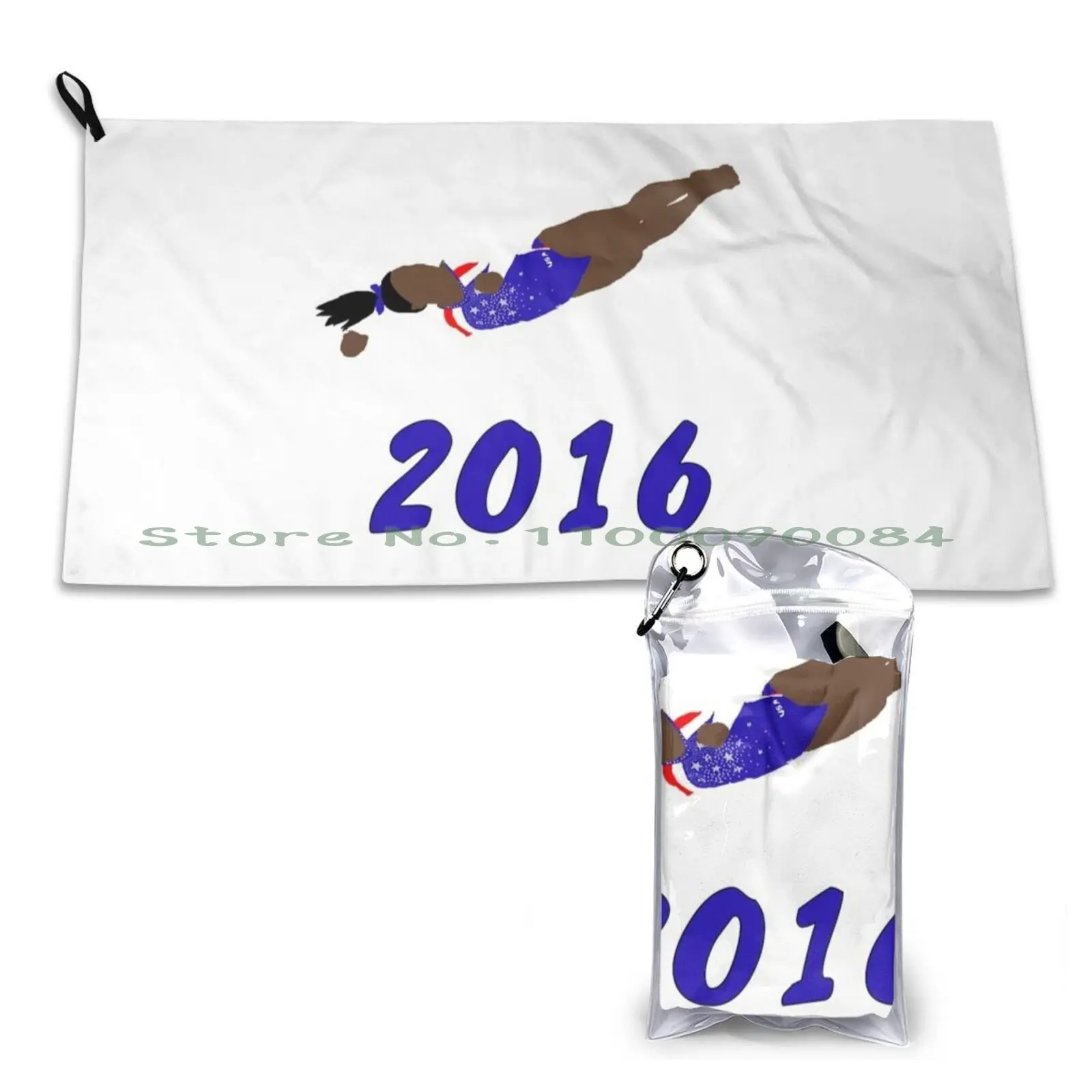 Simone 2016 Quick Dry Towel Gym Sports Bath Portable Simone Biles All Around Anonymous 2016 America Usa Gymnastics Soft