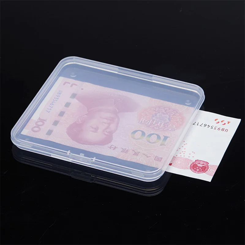 12cm Flat box translucent pp plastic thin storage box party gifts boxes