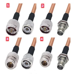 RG142 kabel N naar TNC vrouwelijke en mannelijke RF-adapter coaxiale jumper pigtail RG-142 verlengkabel