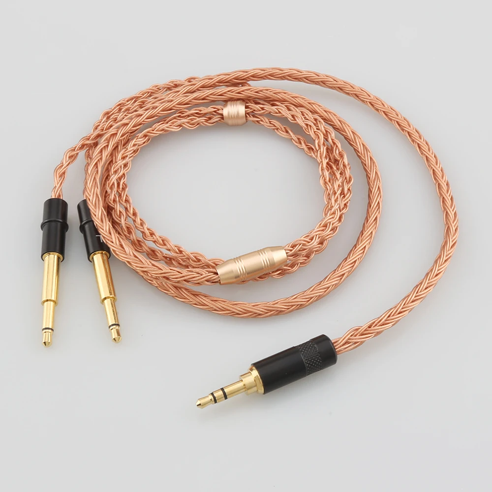 

High Quality 3.5mm Stereo Plug 16 Core 99% 7N OCC Earphone Cable For Meze 99 Classics NEO NOIR Headset Headphone