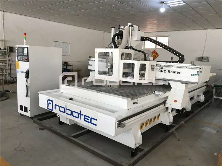 Routeur ATC CNC 1530 entièrement automatique, avec Machine de chargement et de déchargement, ligne de production de meubles, machine à graver