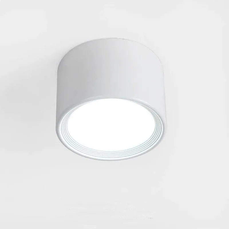 Surface Mounted 12W 15W LED downlight Driverless Ceiling Lamps 5W 7W 9W cob led spot lights Ceiling Fixtures Lighting WHITE