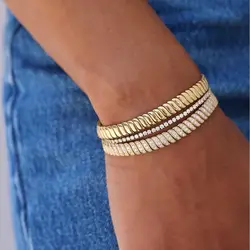 iced out bling cz snake chain bracelet 5A bling bling cubic zirconia high quality classic trendy women chain jewelry