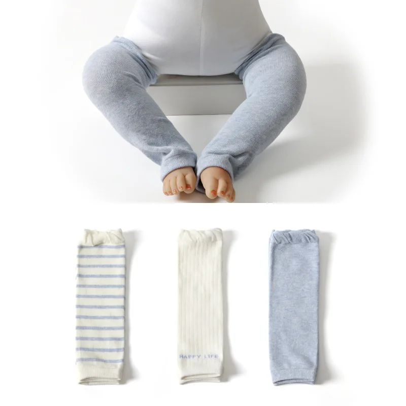 Jambières en coton avec genouillères pour bébé, jambières pour enfants, chaussettes chauffantes pour filles et garçons, 3 paires