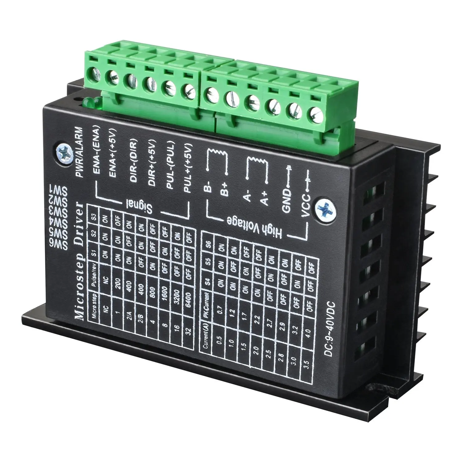 High Quality Stepper Motor Controller TB6600 Upgraded Version 32 Segments 4A 40V 57/86 Stepper Motor Driver For Control Motor