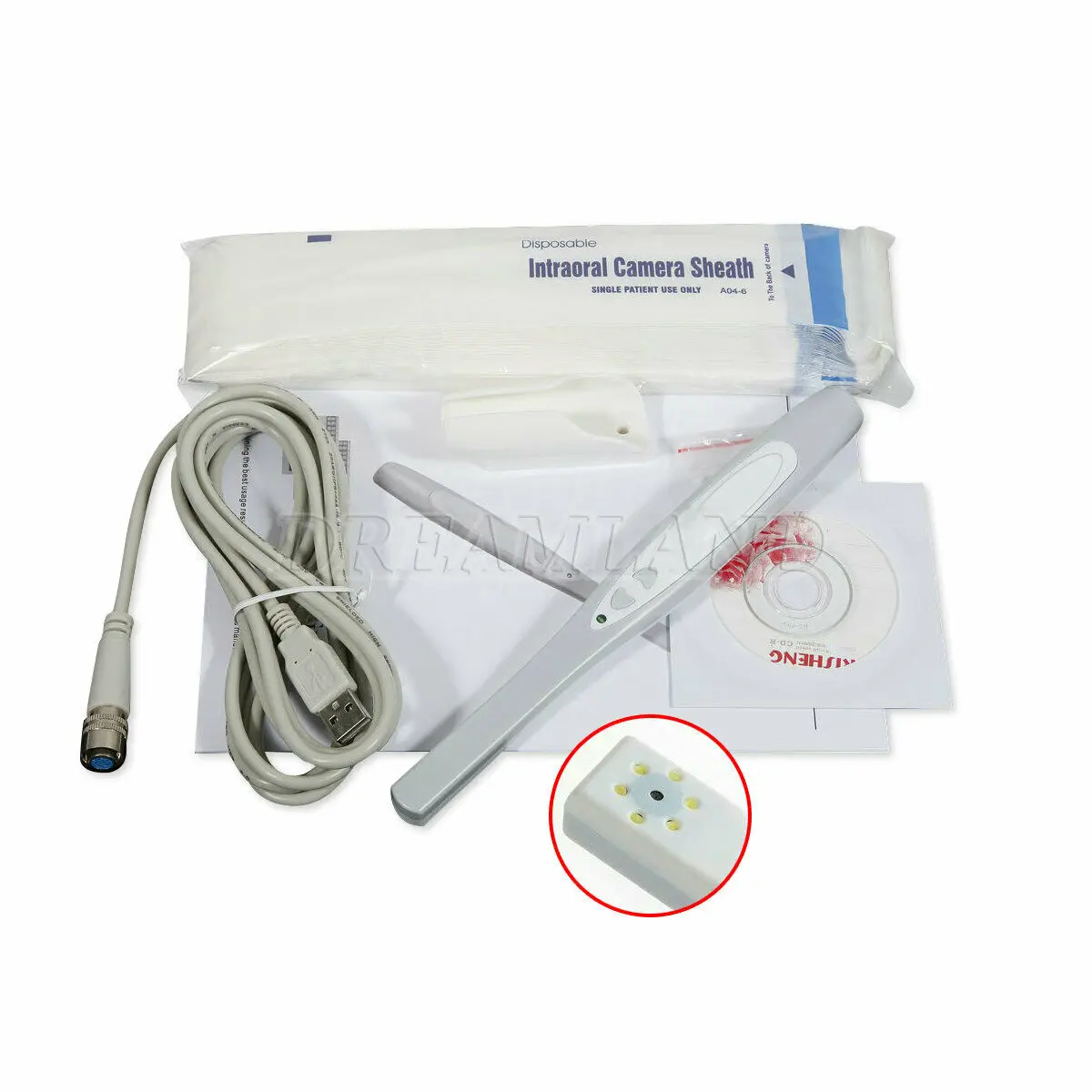2024 New Intraoral Oral Dental Camera USB-X PRO Imaging Systm MD740 Auto Focus LED/ Sheaths Sleeves